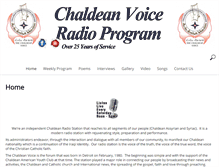 Tablet Screenshot of chaldeanvoice.com